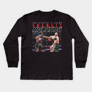 ngannou fury Kids Long Sleeve T-Shirt